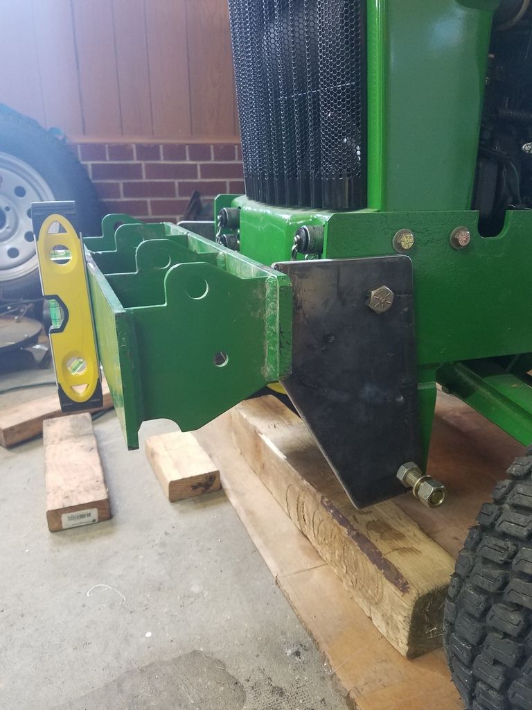 John Deere 140 Front Suitcase Weight Bracket Garden Tractor Forums
